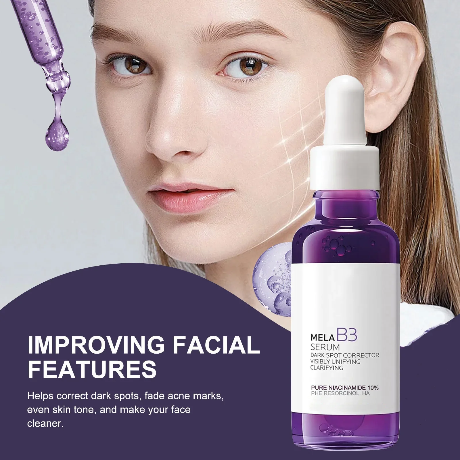 Skincare La Roche Posay - B3 Фиолетовая сыворотка для осветления кожи,