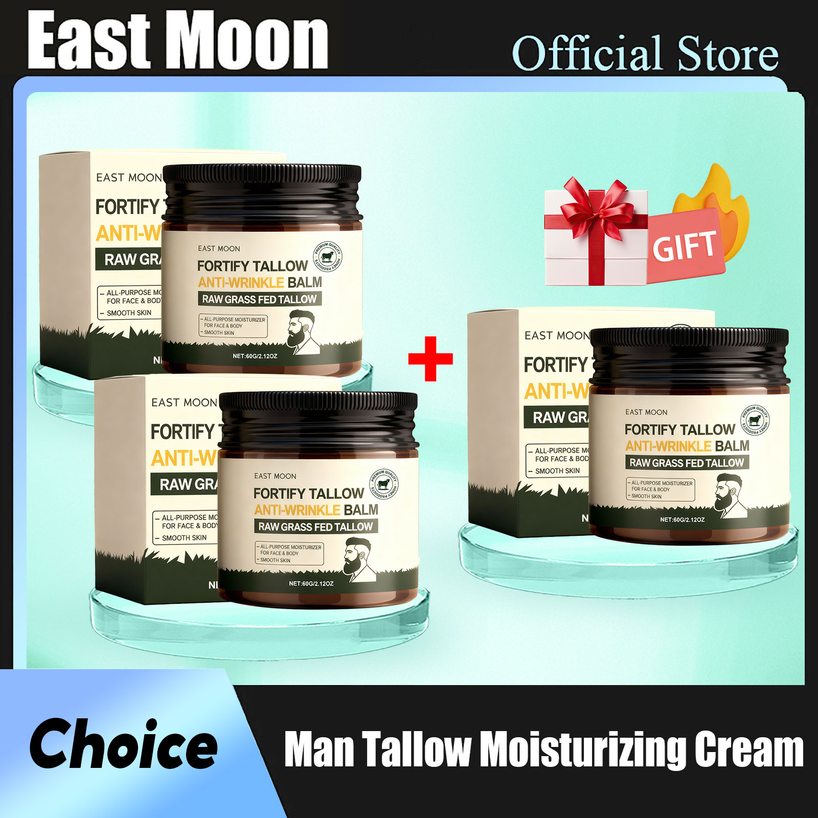 Skincare Glow - Увлажняющий крем для лица East Moon