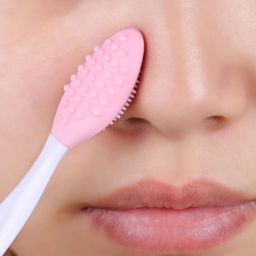 Skincare Exfoliating - Силиконовая щетка для умывания с двойной