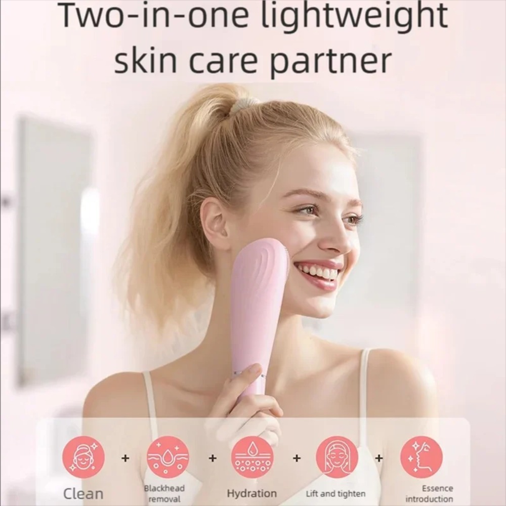 Skincare Exfoliating - Электрическая силиконовая щетка для очищения лица